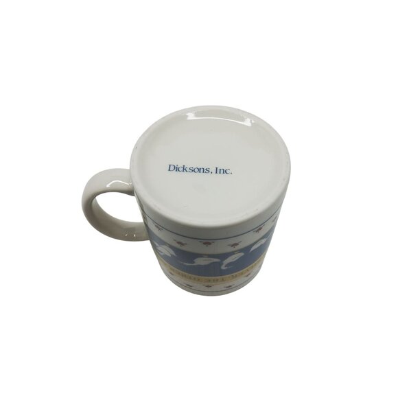 Vintage 1987 Dicksons Ceramic Mug With "Make New Friends Keep The Old" Goose Des - Picture 5 of 5